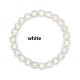 Ruif Jewelry New 4-10mm white Color Moissanite Round Beads with Hole For DIY Jewelry Bracelet and Necklace Making