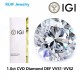 Ruif Jewelry IGI Lab Grown Diamond 1.0 Carat Round Brilliant Shape DEF CVD/HPHT  Loose Diamond for Jewelry Making