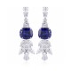 Ruif Jewelry New 18k White Gold 10.55ct Lad Grown Sapphire Earrings High Fine Jewelry for Women Party Gift