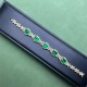 Ruif Jewelry Classic bracelet 14K white gold 10.71ct lab grown emerald and lab grown diamond bracelets Wrist accessory