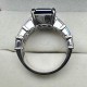 Ruif Jewelry Custom Design 18k White Gold Ring for Women 10ct Lab Grown Sapphire And D VVS Moissanite Jewelry