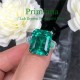 Ruif Jewelry Customized PT950 14.62ct Lab Grown Emerald Ring With DEF Lab Grown Diamond Band Jewelry for Women