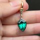 Ruif Jewelry Customized 14k Yellow Gold 3.42ct Lab Grown Emerald Pendant for Women Party Gift