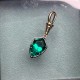 Ruif Jewelry Customized 14k Yellow Gold 3.42ct Lab Grown Emerald Pendant for Women Party Gift