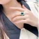 Ruif Jewelry New 18k White Gold 3.37ct Lad Grown Emerald Ring High Fine Jewelry for Women Party Gift