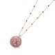 Ruif Jewelry Classic Design 18K Rose Gold Natural Colored Stone Pendant Necklace Gemstone Jewelry