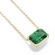 Ruif Jewelry Classic Design 18K Yellow Gold 2.37ct Lab Grown Emerald Pendant Necklace Gemstone Jewelry