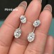 Ruif Jewelry Custom Design 18K White Gold Earrings for Women 4.03ct CVD Lab Grown Diamond Jewelry