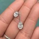 Ruif Jewelry Custom Design 18K White Gold Earrings for Women 4.03ct CVD Lab Grown Diamond Jewelry