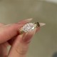 Ruif Jewelry 2.7ct CVD Diamond Ring 14k Yellow Gold Ring Jewelry for Party Gift