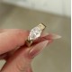 Ruif Jewelry 2.7ct CVD Diamond Ring 14k Yellow Gold Ring Jewelry for Party Gift