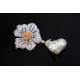 Ruif Jewelry Natural Baroque Pearl Bow Brooch S925 Silver Brooch Women Jewelry Cubic Zircona Gemstone Fashion Jewelry