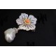 Ruif Jewelry Natural Baroque Pearl Bow Brooch S925 Silver Brooch Women Jewelry Cubic Zircona Gemstone Fashion Jewelry