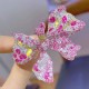 Ruif Jewelry 40x68mm Pink/Blue Butterfly Brooch S925 Silver Brooch Cubic Zircona Gemstone Fashion Jewelry