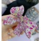 Ruif Jewelry 40x68mm Pink/Blue Butterfly Brooch S925 Silver Brooch Cubic Zircona Gemstone Fashion Jewelry