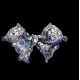 Ruif Jewelry 40x68mm Pink/Blue Butterfly Brooch S925 Silver Brooch Cubic Zircona Gemstone Fashion Jewelry