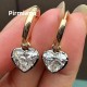 Ruif Jewelry Customized 14k Yellow Gold 2ct Lab Grown Diamond Earrings for Women Party Gift