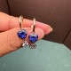 Ruif Jewelry Customized 14k Yellow Gold 3ct Lab Grown Sapphire Earrings for Women Party Gift