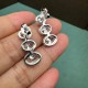 Ruif Jewelry Customized 18k White Gold 4.5ct Lab Grown Diamond Earrings for Women Party Gift