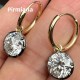 uif Jewelry Customized 14k Yellow Gold 4ct Lab Grown Diamond Earrings for Women Party Gift