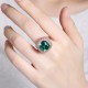 Ruif Jewelry New18k Yellow Gold 6.52ct Lad Grown Emerald Ring High Fine Jewelry for Women Party Gift