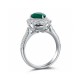 Ruif Jewelry New 18k White Gold 1.475ct Lad Grown Emerald Dual-use Ring High Fine Jewelry for Women Party Gift