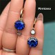 Ruif Jewelry New Fashion 18k Gold 7.34ct Main Stone Lab Grown Sapphire Earrings Jewelry for Women Party Gifts