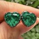 Ruif Jewelry Customized 14k yellow Gold 8ct Lab Grown Emerald Earrings for Women Party Gift