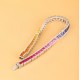 Ruif Jewelry Classic Design S925 Silver 8.57ct Lab Grown Sapphire Bracelet Rainbow Bracelet Trapezoid Shape Gemstone Jewelry