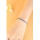 Ruif Jewelry Classic Design S925 Silver 8.57ct Lab Grown Sapphire Bracelet Rainbow Bracelet Trapezoid Shape Gemstone Jewelry