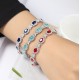 Ruif Jewelry Classic Design S925 Silver 12.01ct Lab Grown Sapphire And Ruby Bracelet Gemstone Jewelry