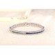 Ruif Jewelry Classic Design S925 Silver 7.154ct Lab Grown Sapphire Bracelet Rainbow Color Round Shape Gemstone Jewelry