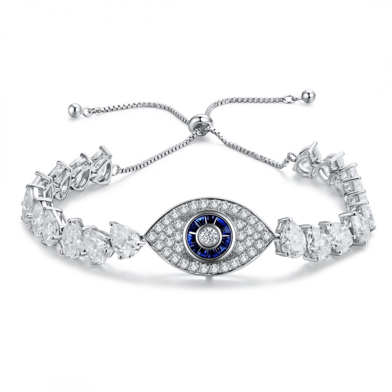 Ruif Jewelry Classic Design S925 Silver 0.27ct Lab Grown Sapphire Bracelet Gemstone Jewelry