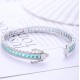 Ruif Jewelry Classic Design S925 Silver 16.398ct Lab Grown Paraiba Sapphire Bracelet Princess Cut Gemstone Jewelry