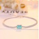 Ruif Jewelry Classic Design S925 Silver 1.51ct Lab Grown Paraiba Sapphire Bracelet Gemstone Jewelry