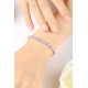 Ruif Jewelry Classic Design S925 Silver 18.62ct Pink/Yellow Color Simulated Diamond Bracelet Wedding Bands