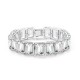 Ruif Jewelry Classic Design S925 Silver 5ctx17pcs White Color Simulated Diamond Bracelet Wedding Bands