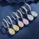 Ruif Jewelry Classic Design S925 Silver 1.0ctx2pcs Yellow/White Color Simulated Diamond Earrings Cubic Zircon Earrings Gemstone Jewelry