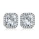 Ruif Jewelry Classic Design S925 Silver 2ctx2pcs Yellow/White Color Simulated Diamond Earrings Cubic Zircon Earrings Jewelry