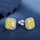 Ruif Jewelry Classic Design S925 Silver 2ctx2pcs Yellow/White Color Simulated Diamond Earrings Cubic Zircon Earrings Jewelry