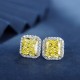 Ruif Jewelry Classic Design S925 Silver 2ctx2pcs Yellow/White Color Simulated Diamond Earrings Cubic Zircon Earrings Jewelry