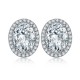 Ruif Jewelry Classic Design S925 Silver 1.0ctx2pcs Yellow/White Color Simulated Diamond Earrings Cubic Zircon Jewelry