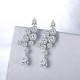 Ruif Jewelry Classic Design S925 Silver 9ct White Color Simulated Diamond Earrings Cubic Zircon Earrings Gemstone Jewelry