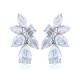 Ruif Jewelry Classic Design S925 Silver 9.11ct White Color Simulated Diamond Earrings Cubic Zircon Earrings Gemstone Jewelry