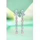 Ruif Jewelry Classic Design S925 Silver 4.23ct Pink/Yellow Color Simulated Diamond Earrings Cubic Zircon Earrings Gemstone Jewelry