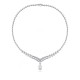 Ruif  Jewelry Classic Design S925 Silver 6.81ct White Simulated Diamond Pendant Necklace Gemstone Jewelry