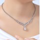 Ruif  Jewelry Classic Design S925 Silver 6.81ct White Simulated Diamond Pendant Necklace Gemstone Jewelry