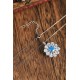 Ruif Jewelry Classic Design S925 Silver 2.0ct Simulated Diamond Pendant Necklace Light Blue Color  Gemstone Jewelry