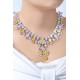 Ruif  Jewelry Classic Design S925 Silver 92.11ct Yellow/White Simulated Diamond Pendant Necklace Gemstone Jewelry