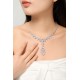 Ruif  Jewelry Classic Design S925 Silver 3.0ct White Simulated Diamond Pendant Necklace Gemstone Jewelry